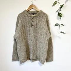 80s 90s OLD UNIQLO ロールネック コットン ニット - メルカリ