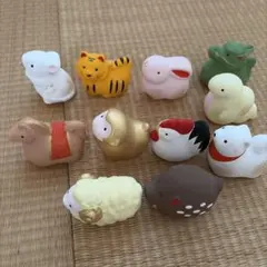 干支 置物 11体セット 縁起物　牛なし