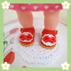 【DLSH0012-Red】 メルちゃん レミン&ソラン 靴 シューズ