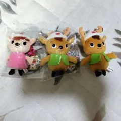 かじまる　かじまるこ　ぬいぐるみキーホルダー　3個セット