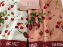 PINK HOUSE チェリーイチゴウオッシュタオル二枚のサムネイル