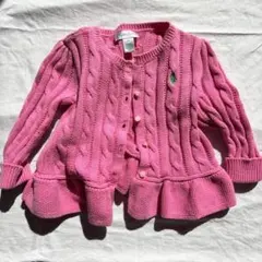 Ralph Lauren ピンク カーデ 80cm 12M