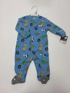 carter's カーターズ水色動物柄ロンパース6ヶ月