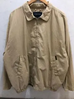 IZOD ラコステ　レア　XL　サイズ　ベージュ　ブルゾン　ジャケット　チェック