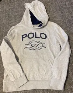 POLO パーカー L/G(14-16) グレー