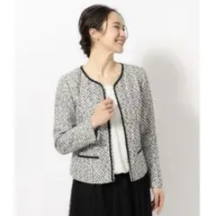 SHOO-la-RUE ネオリッチツイードジャケットＬＬ