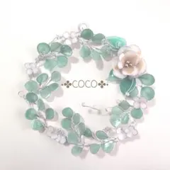 ワイヤークラフトユーカリフラワーリースワイヤーアート