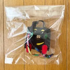 フェイス ミニバッグチャーム 黒