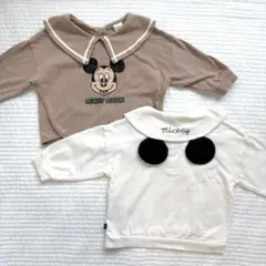 futafuta⠀フタフタ　ミッキー　トップス　2枚セット　80cm