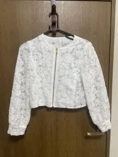 Swingle レース クロップドジャケット