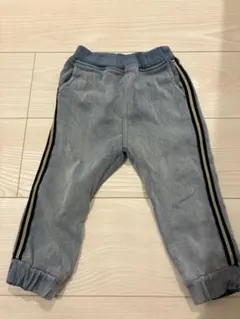 branshes デニムカラー　パンツ サイドライン90サイズ　ブランシェス