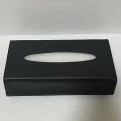 HYUIAN ティッシュケース 車 レザー ブラック 取付簡単