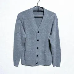 ユニクロ ラムVネックカーディガン M
