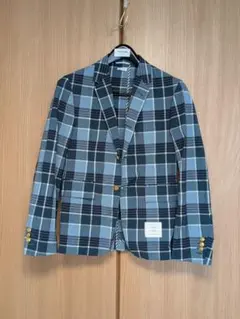 THOM BROWNE チェック柄ジャケット 0