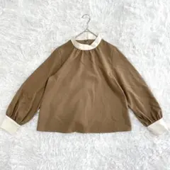 all of me オールオブミー ブラウス ハイネック ギャザー 日本製