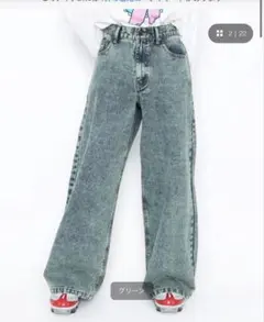 オーバーダイデニムバギーパンツのサムネイル