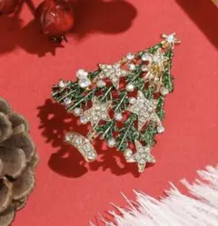 クリスマスツリーブローチ