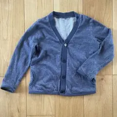 無印良品　グレー Vネックカーディガン 110cm