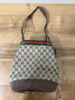 【期間限定価格】Gucci GGパターン オールドグッチ巾着ショルダーバッグ