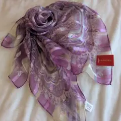 楓*)様 LANCEL　スカーフ　バイオレット