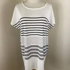 【GLACIER】ストライプ ノースリーブ TシャツサイズL