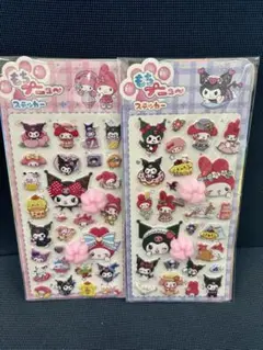 ぷにぷに肉球シール　2シートセット シール交換　もちもち　マイメロ　クロミ