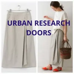 URBAN RESEARCH DOORS コットンリネンロングスカート