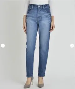 ヤヌーク ハイウエスト スリムテーパード