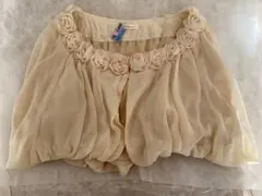 axes femme ショートボレロ　結婚式羽織り(オフホワイト)