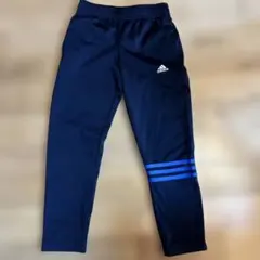 adidas ネイビージャージ 青ストライプ　ジャージ　ズボン　パンツ