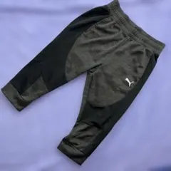 PUMA トレーニングパンツ グレー 黒 スポーツウェア　七分丈のサムネイル