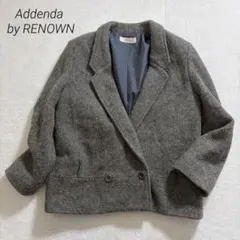Addenda/レナウン/ツイード調ダブルブレストジャケット/ショート丈/上品