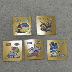 ポケモンパンシール デコキャラシール　金台紙