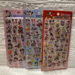 ミッキーと仲間ボンボンドロップシール硬いタイプ3枚