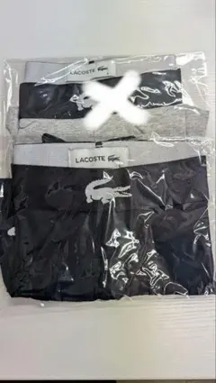 LACOSTE ボクサーパンツ 2枚セット Sサイズ