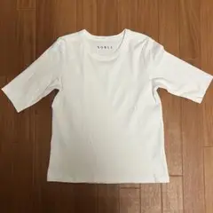 noble ノーブル★スビンコットン Tシャツ カットソー 五分袖 ②