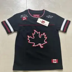 未使用タグ付きカナダ メープルリーフTシャツ 黒検索adidasNIKEPUMA