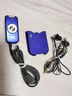 au SONY W52S アルペジオブルー 電池フタ