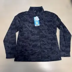 長袖ジップアップシャツMサイズ黒迷彩