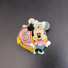 DISNEY ミニーちゃん 5周年 ピンバッチワゴンゲーム