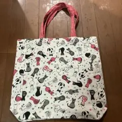 猫柄エコバッグ 大きめトート