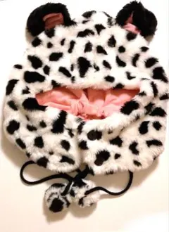 美品❤ディズニー　ファンキャップ　101匹わんちゃん　帽子　冬用　ダルメシアン