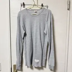 Hanes Stussy ワッフル 長袖カットソー グレー Lサイズ サーマルのサムネイル