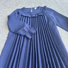 SHEIN ネイビー プリーツワンピース 130cm