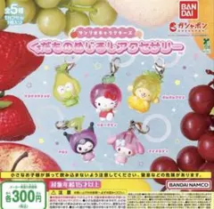 サンリオキャラクターズ くだものめじるしアクセサリー　5種　コンプリート　新品