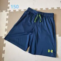 キッズ　ハーフパンツ　アンダーアーマー　150 ネイビー