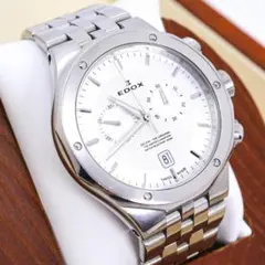 稼働 EDOX DELFIN 200M 腕時計 クロノグラフ デイト 3826のサムネイル
