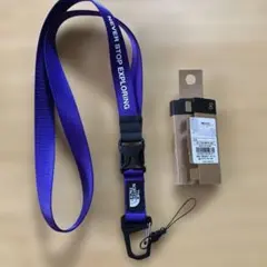 THE NORTH FACE ネックストラップ パープル