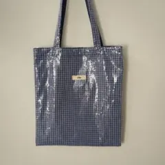 Uhr　Plaid Spangle Tote【美品】