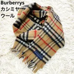 カシミヤ100%✨Burberrys バーバリーズ マフラー ノバチェック - メルカリ